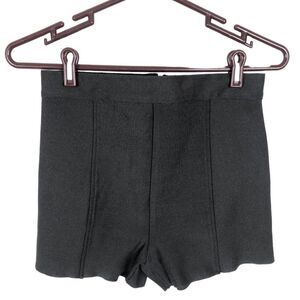 Akira Chicago Red Label Black Knit High Rise Shorts Women's Size Medium